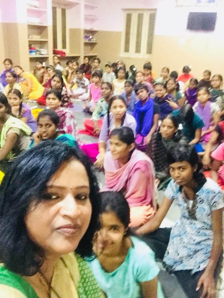 Visited Vaidehi Girl's Ashramam at Hyderabad on 17th Aug