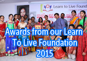 warangal for govt. school 10th and inter Toppers .... Awards from our Learn To Live Foundation