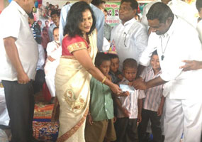 75 children brithday celebrations at Maa illu