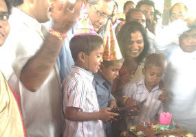 75 children brithday celebrations at Maa illu