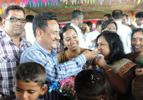 75 children brithday celebrations at Maa illu