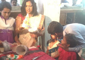 75 children brithday celebrations at Maa illu