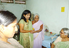 Visited Old age home
