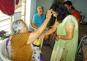 Visited Old age home